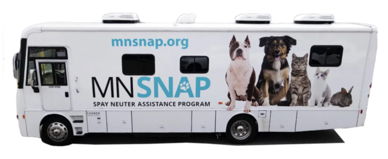 MN SNAP's mobile clinic unit. The only year-round mobile spay neuter clinic in Minnesota! Minnesota Spay Neuter Assistance Program is a high-quality, low cost spay neuter clinic.